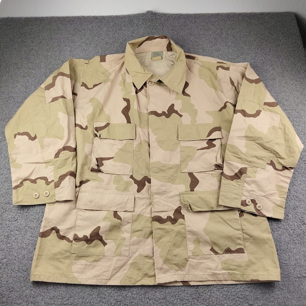 Tru-Spec BDU Coat Mens 2XL Desert Camo 3-Color Ripstop Tactical Jacket EUC